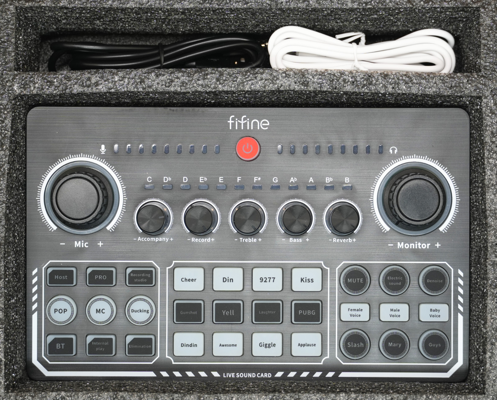 FIFINE Gaming Streaming Audio Mixer Amplitank SC6 Bluetooth