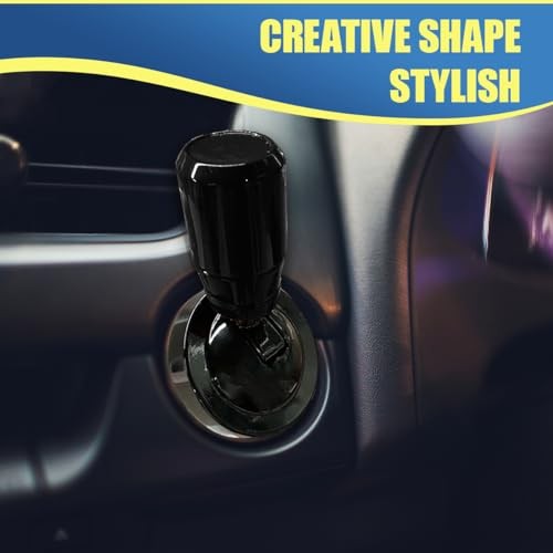 Car Joystick Push Start Button Cover, Cool Metal Automotive Engine One Black