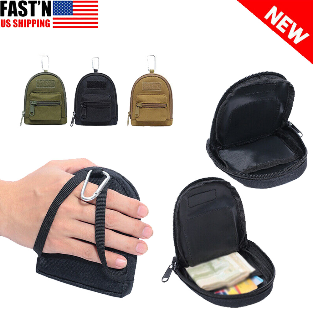 Molle Tactical Small Pouch Waist Gear Bag Pack EDC Utility Coin Purse Key Case