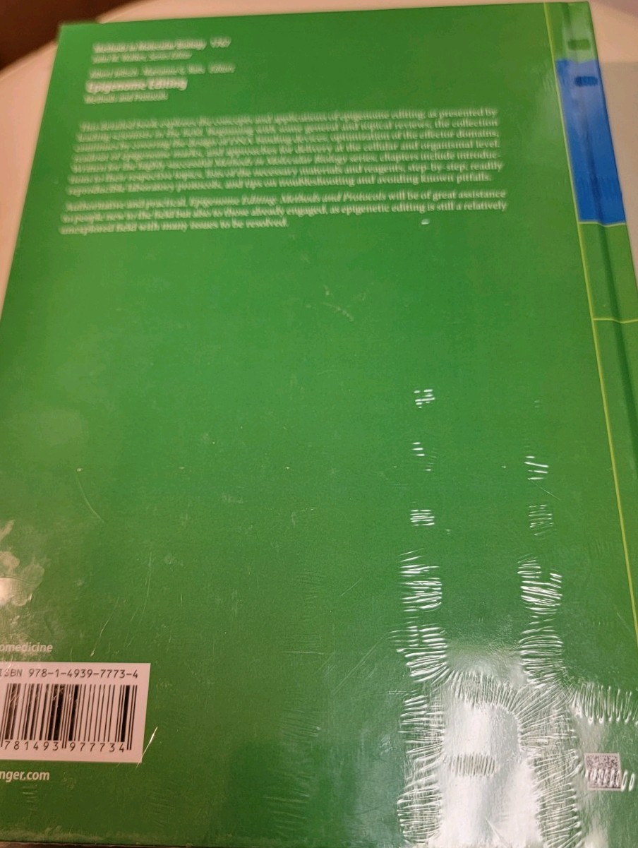 Epigenome Editing Sealed Brand New Hardcover English Version