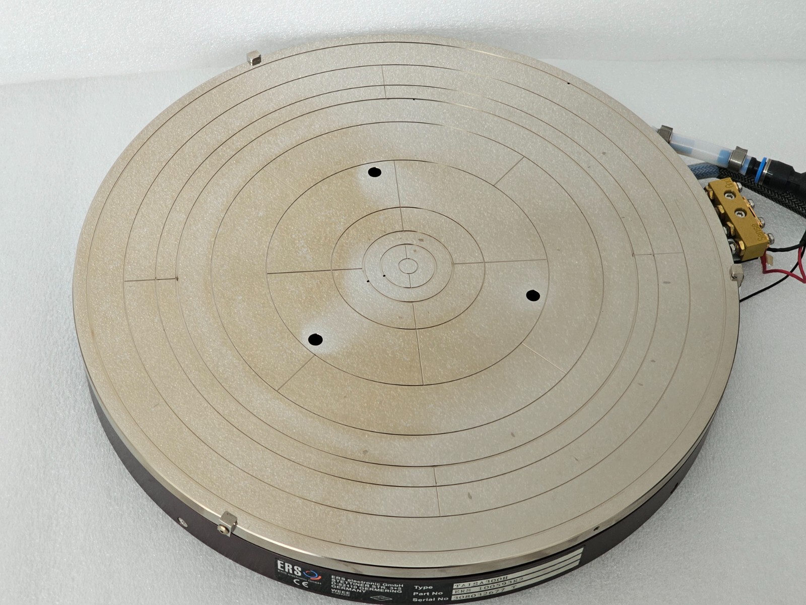 ERS electronic TA1SA300H Chuck System P/N ERS 100593R2