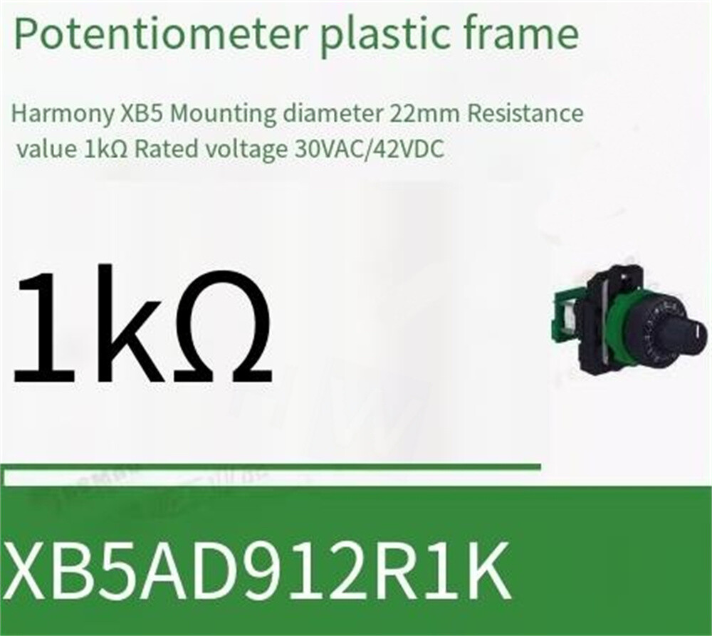 1/Piece NEW Potentiometer XB5AD912R1K XB5 AD912R1K Resistance Value 1kΩ 22mm