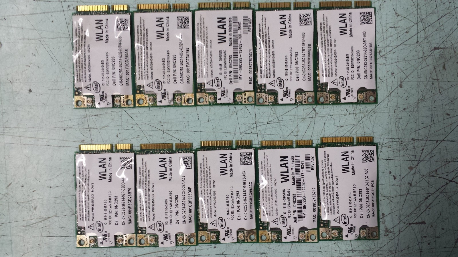 Dell ONC293  INTELL 3945ABG WLAN INTERNAL WIFI CARD
