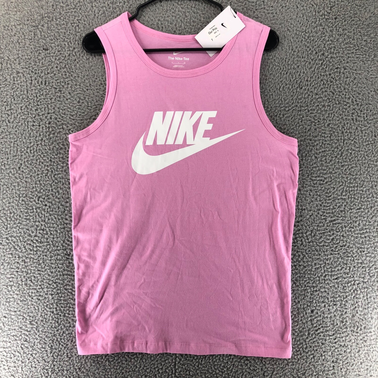 Nike Pink Sportswear Icon Futura Tank Top Men's Size L AR4991 621