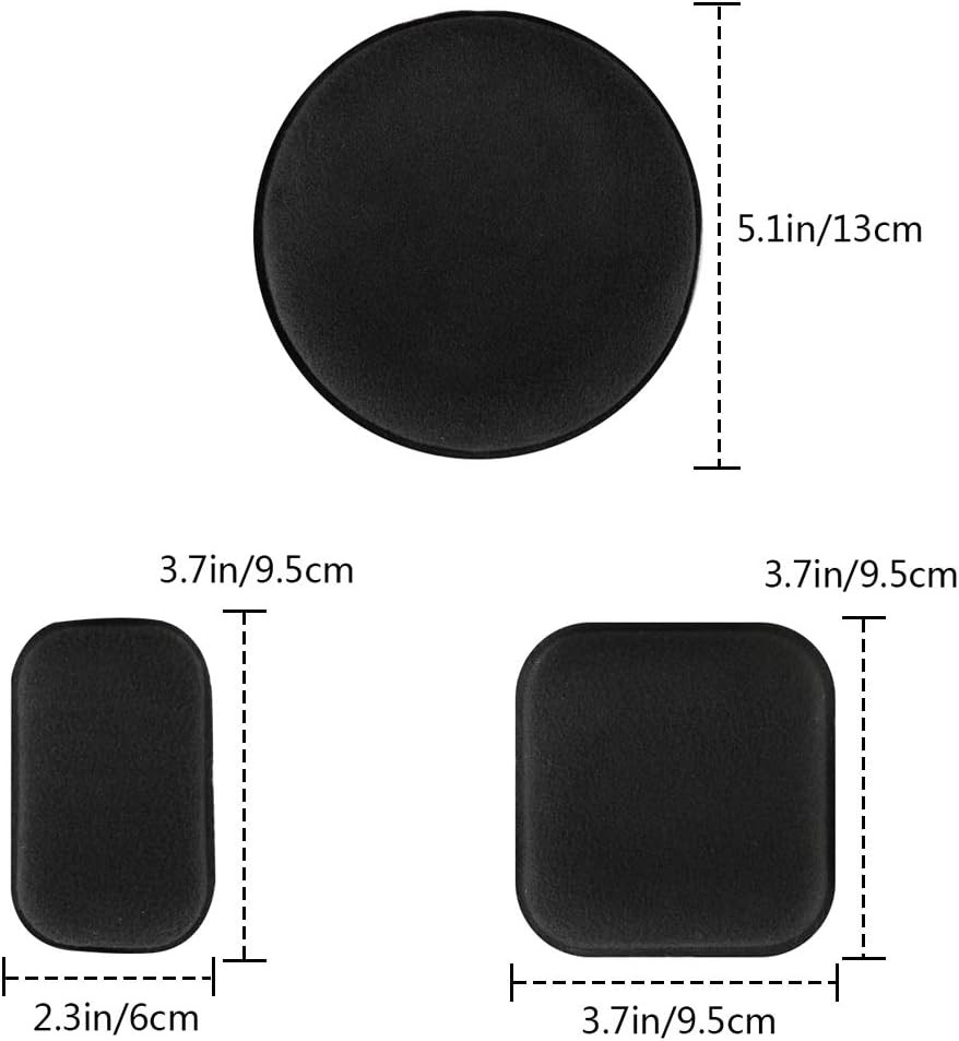 Universal Airsoft Helmet Pads, Tactical Replacement One Size, Black