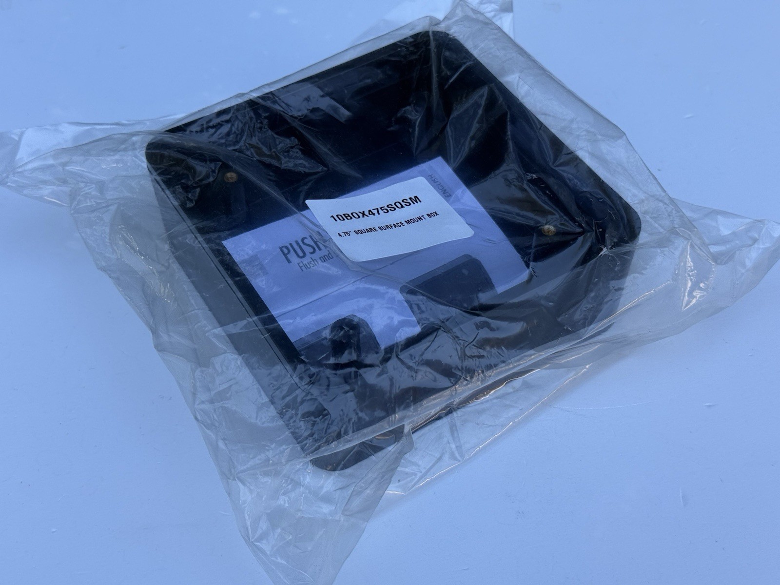 BEA 10BOX475SQSM - 4.75" Plastic Square Surface Mount Box - New