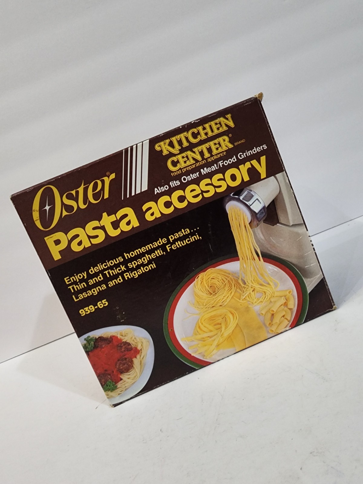 read OSTER Kitchen Center Pasta Accessory Kit 939-65 Vtg 1983 NEW! Open Box *B