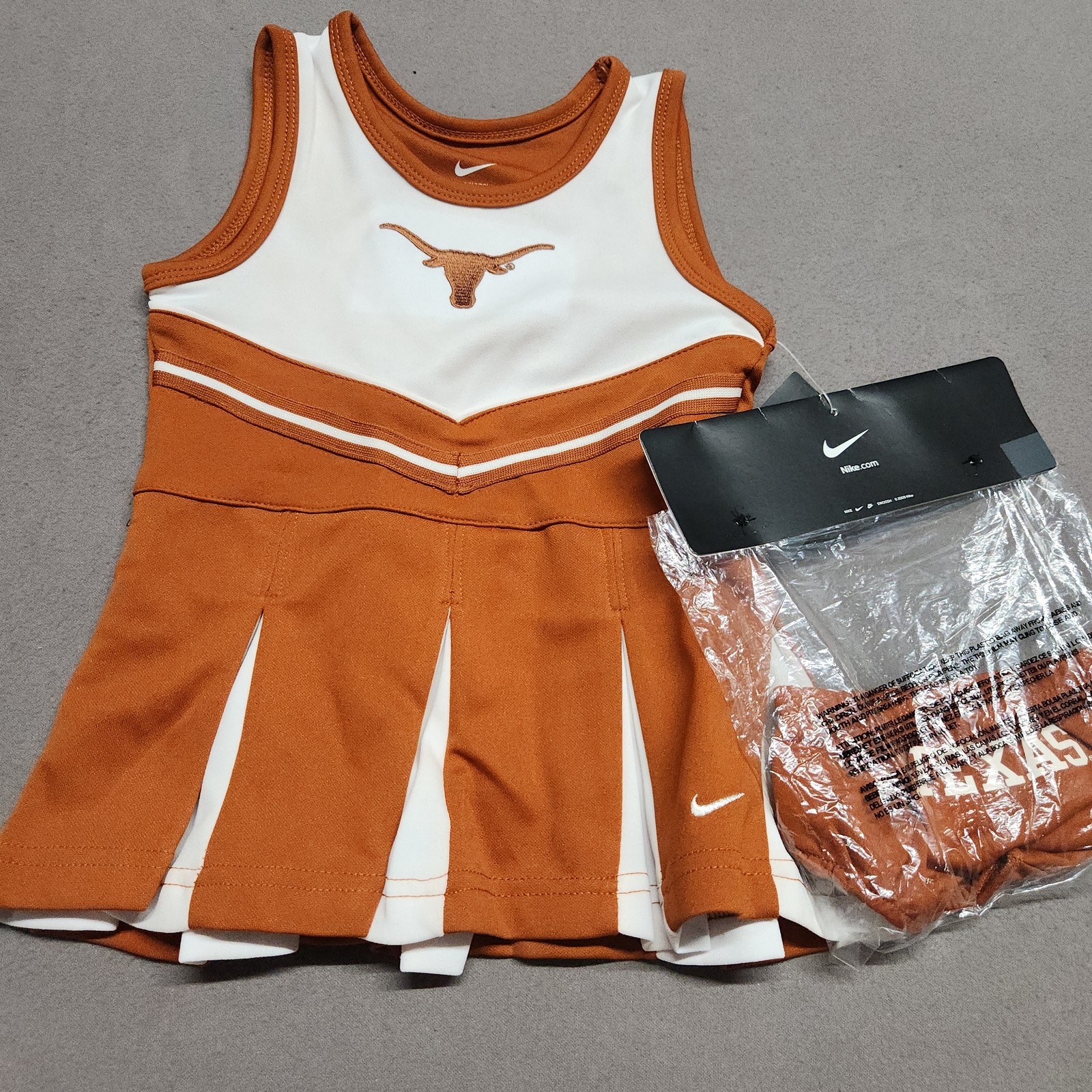 Nike Texas Longhorns Girls Cheer Leader Leading Outfit Dress 24M Toddler 159