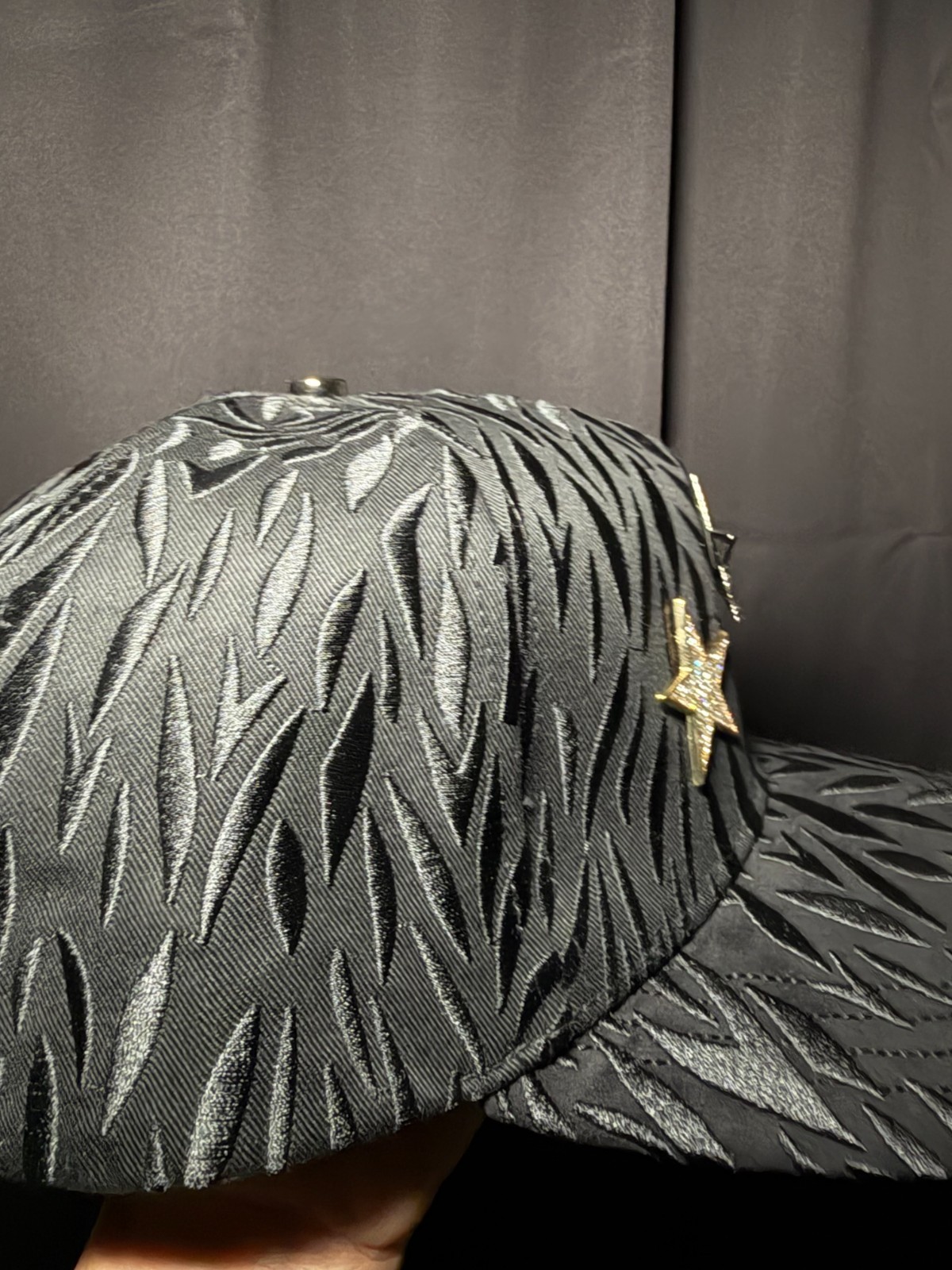 EL BARBAS HATS X CT "ROCKSTAR" BLACK SNAPBACK HAT - NO BOX