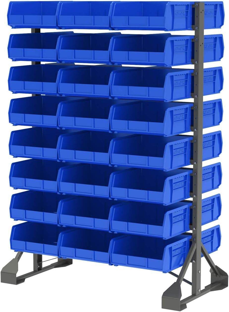 30235 AkroBins Plastic Storage Bins, Space-Saving Stackable Bins for Garage, ...
