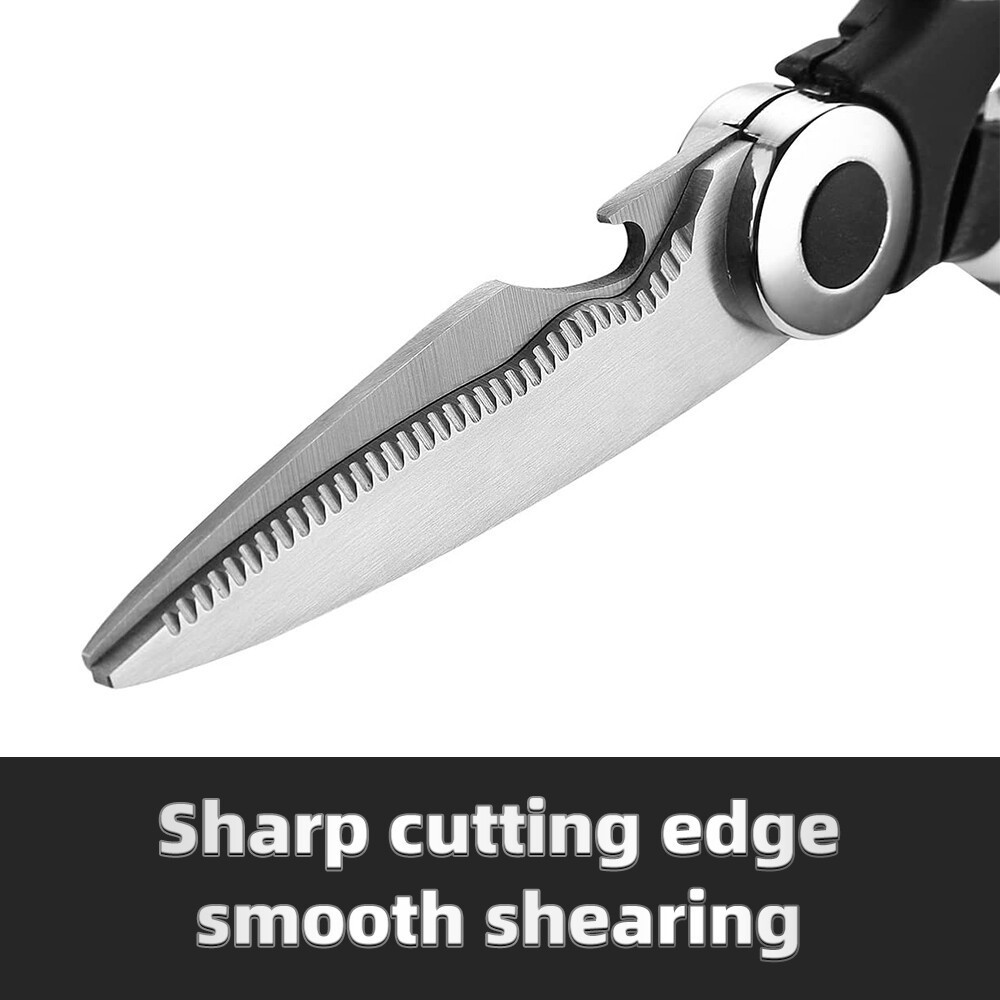 1PC Heavy Duty Poultry Shears Kitchen Scissors Meat Bone Cutting Stainless Steel
