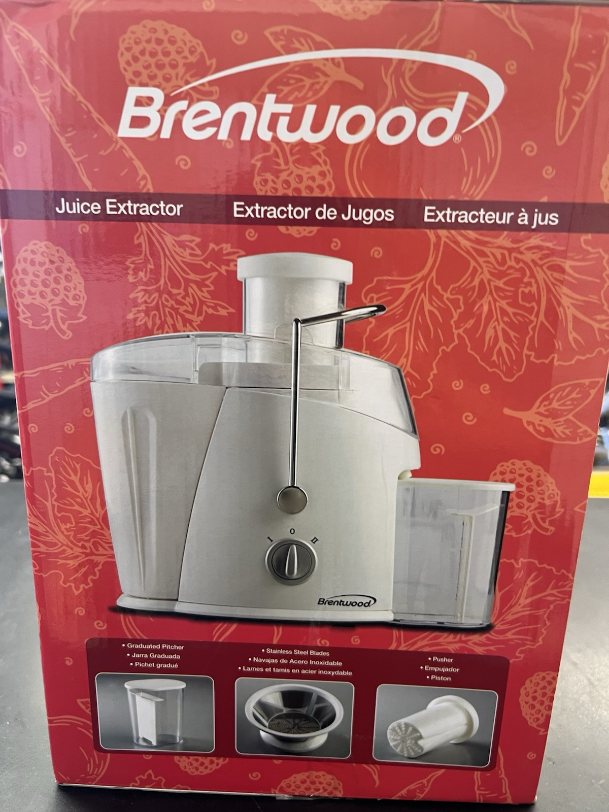 Brentwood Appl. JC-452W 350-ml Juice Extractor NEW