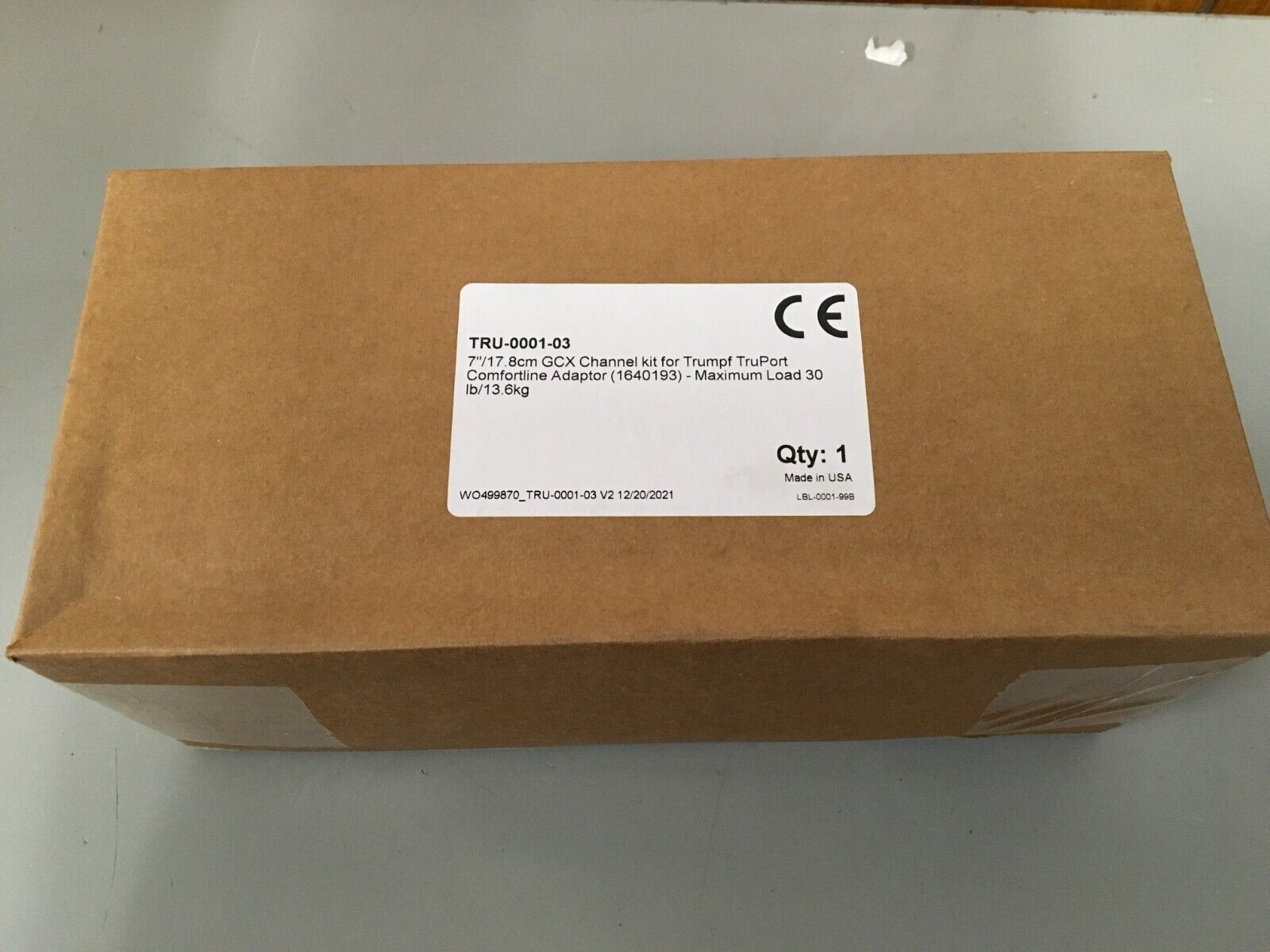 GCX Channel kit for Trumpf TruPort TRU-0001-03 7" 17.8CM
