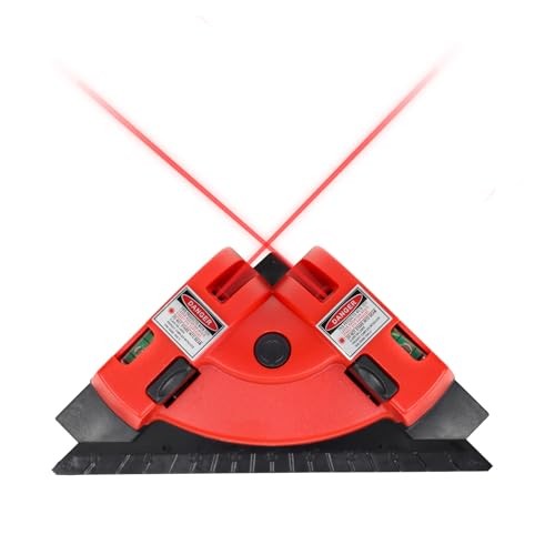 Square Laser Right Angle 90 Degree Level - 30ft Green Beam Line Projection Red
