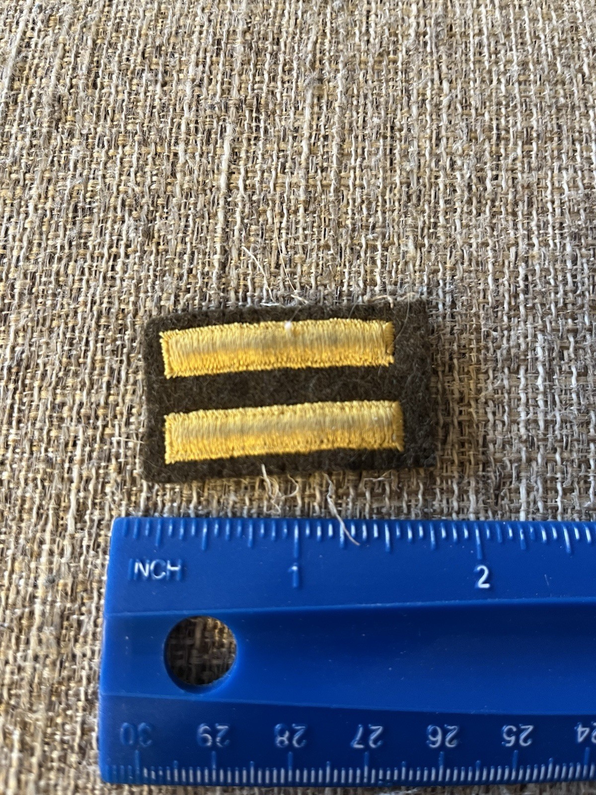 WWII US Army Overseas Bars Patches Two Bars 12 Months INV12214