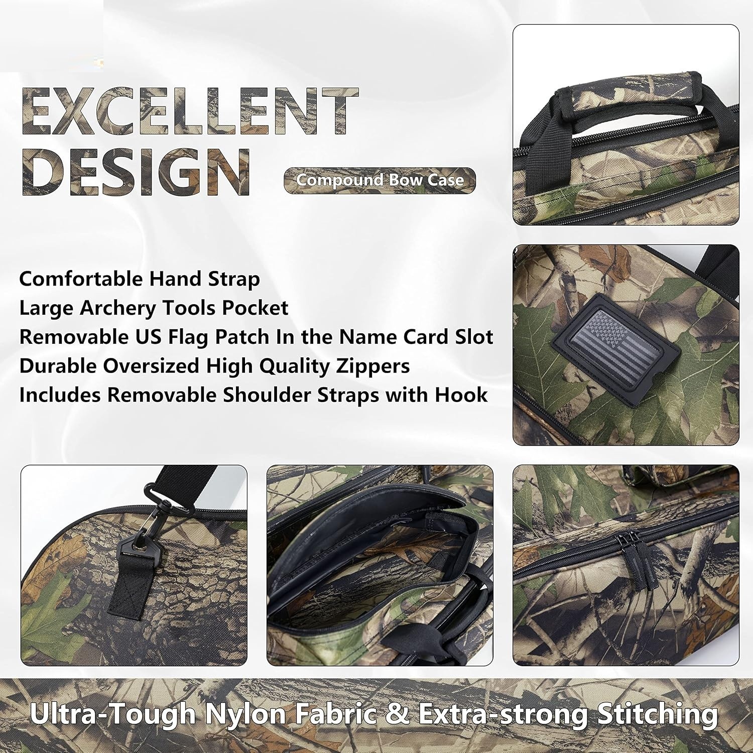 Compound Bow Case with Molle System - Neoprene Bow String Protection & ...