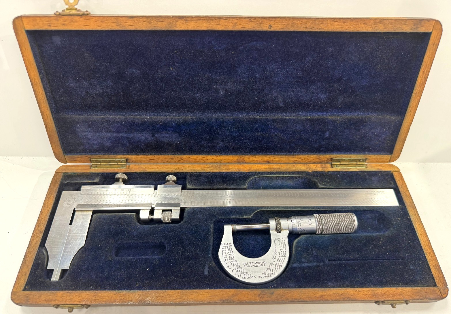 ETALON P ROCH Vernier 0-10" 1/1000 Swiss Rustless Tempered Steel Orig Box W/Mic