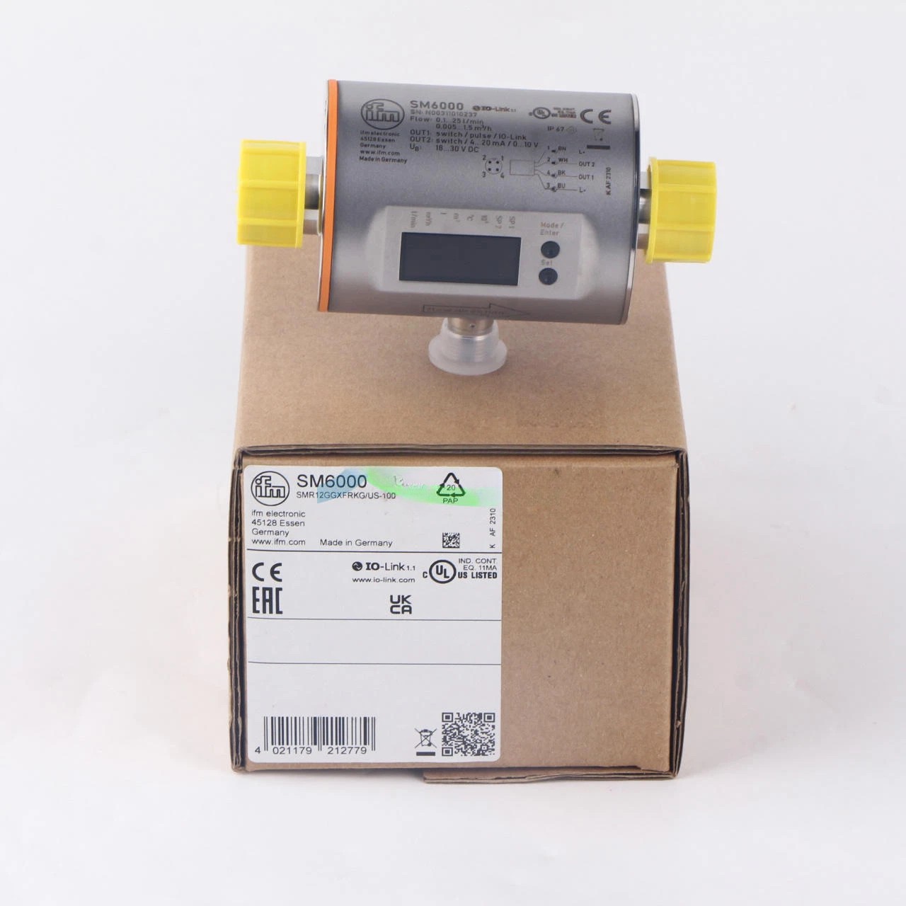 ONE New IFM SM6000 Magnetic-inductive flow meter