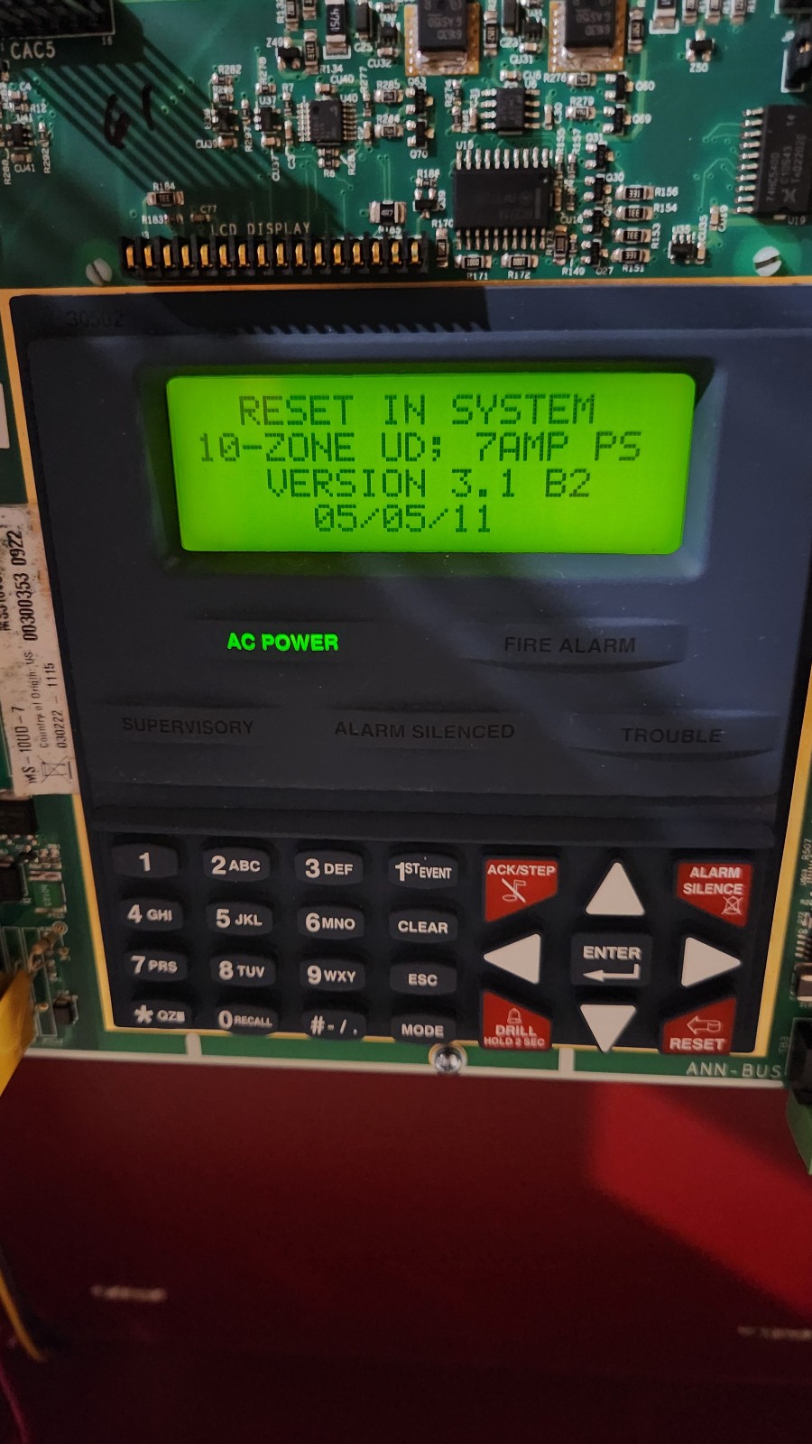 *Read Desc* - Fire-Lite MS-10UD-7 Conventional Fire Alarm Control Panel - Used