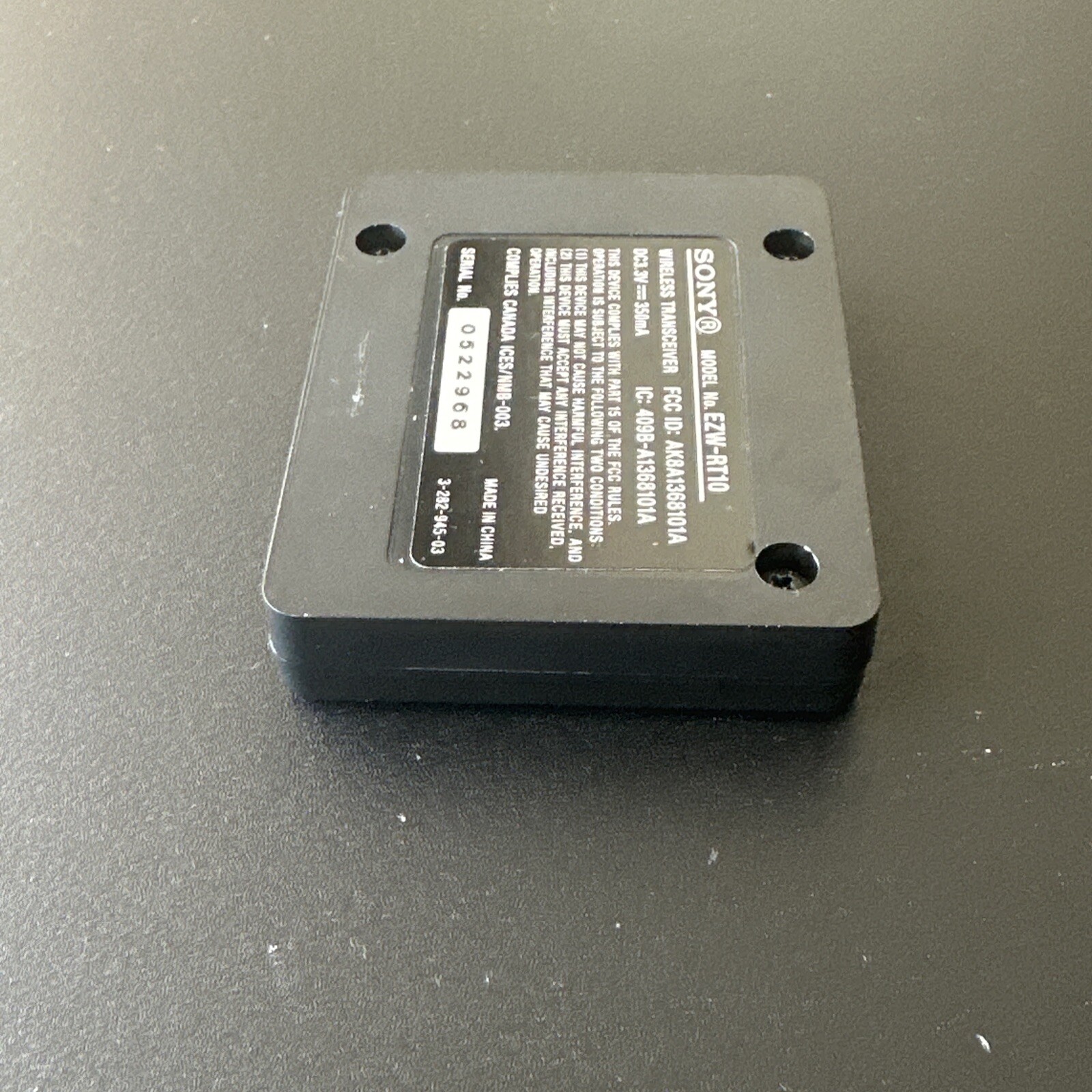 Genuine Sony EZW-RT10A Wireless Transceiver Card (Card Only)