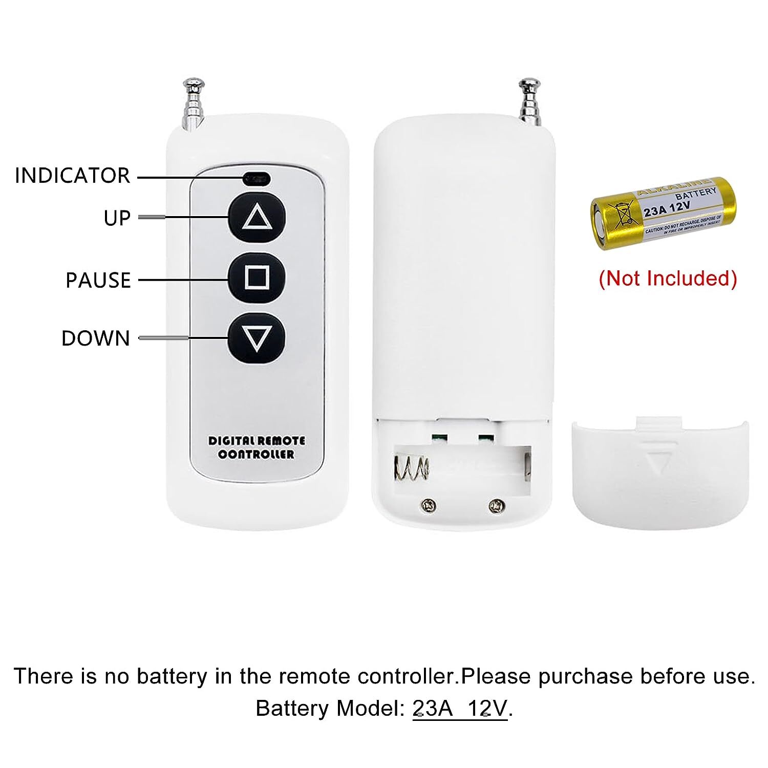 Wireless Remote Control for Linear Actuator Forward Reverse 12V 24V Switchable
