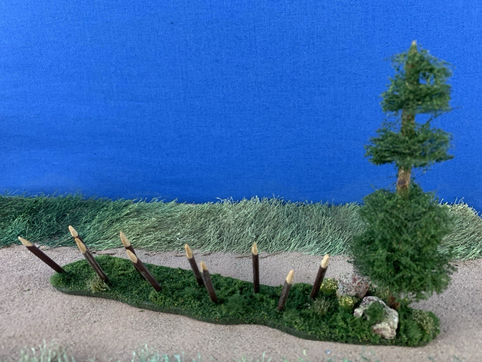 Accessory Scenery Tree Diorama for War Games Custom Built Composition 1:35 scale