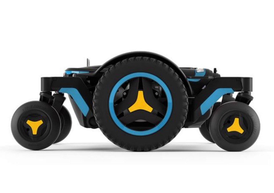 ‘NEW’ SET: Permobil M3 V.1 OCEAN BLUE color SHROUD ACCENT KIT with 2 WHEEL RINGS
