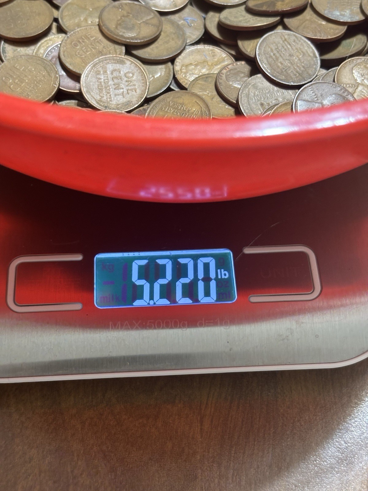 1909-1958 Lincoln Wheat Cent Penny Lot - P,D,S.  Over 5lbs.