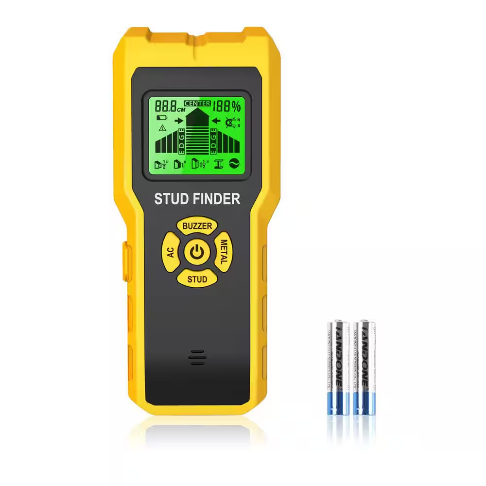 5-In-1 Wall Scanner Stud Finder Detector for Wood Metal Joists and Pipes with Wi