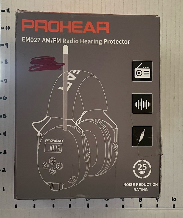 AM FM Radio Hearing Protector Missing Battery Cover