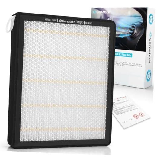 HEPA Cabin Air Filter with Activated Carbon Bean, Tested 99.95% Filtration,