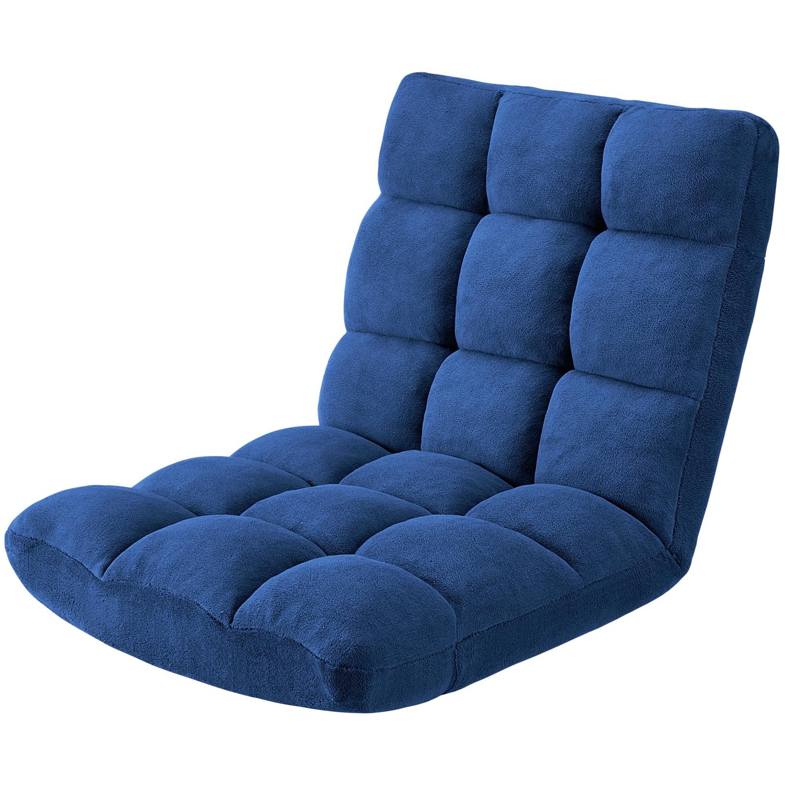 Avocahom Folding Floor Gaming Chair 2' 0.5" x 1' 10" x 10", Darkblue