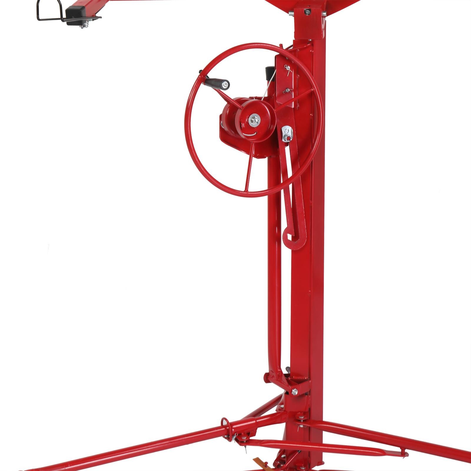 16 Feet Drywall Panel Lifter Hoist Jack Rolling Caster Lockable DIY Tool