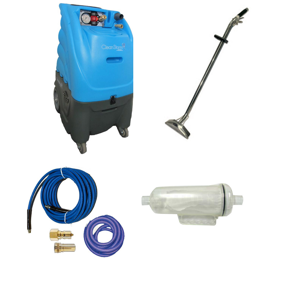 Clean Storm 12gal 500psi HEATED Dual 6.6 Vacs Auto Fill Chem Bundle 20250613