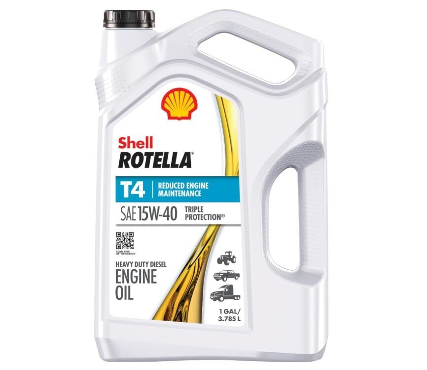 Shell Rotella T4 Triple Protection 15W-40 Diesel Engine Oil, 1 Gallon x2p