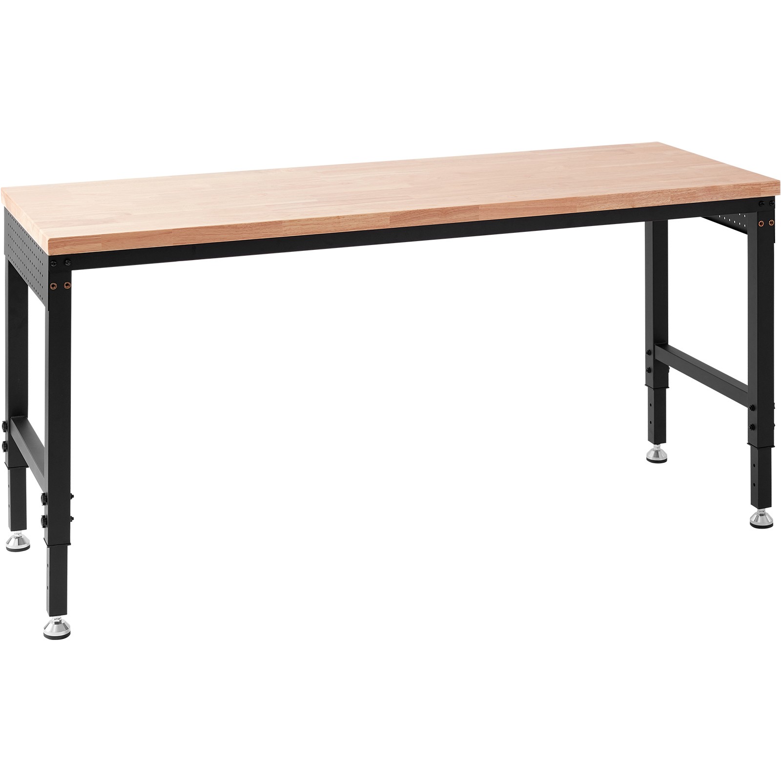 Uimoso Adjustable Height Workbench 72"L x 25"W Work Bench Table w/ Power Outlets