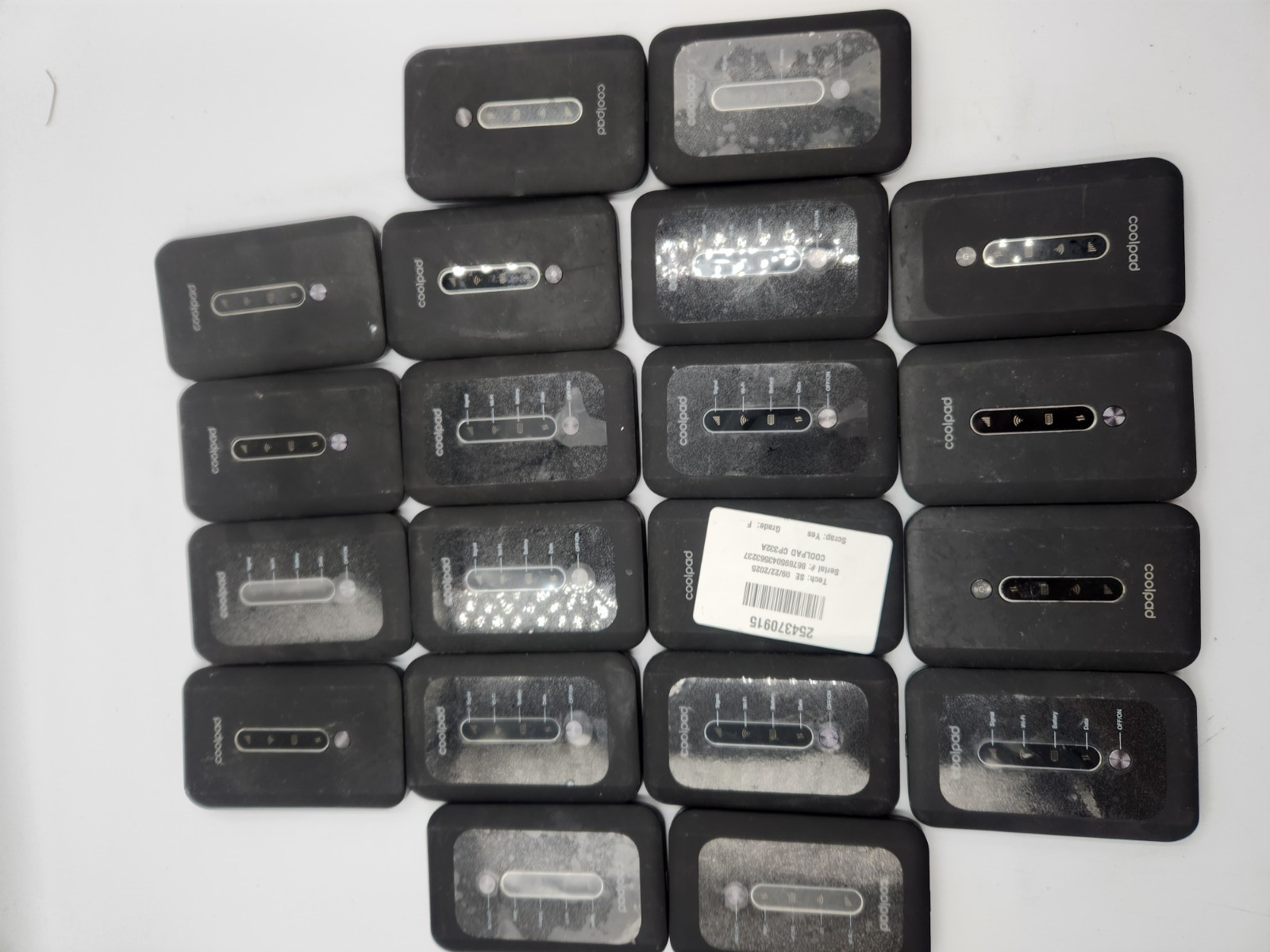 LOT OF 20 Coolpad Surf CP332A Black Wireless Portable Wi-fi Hotspot Sprint 4g