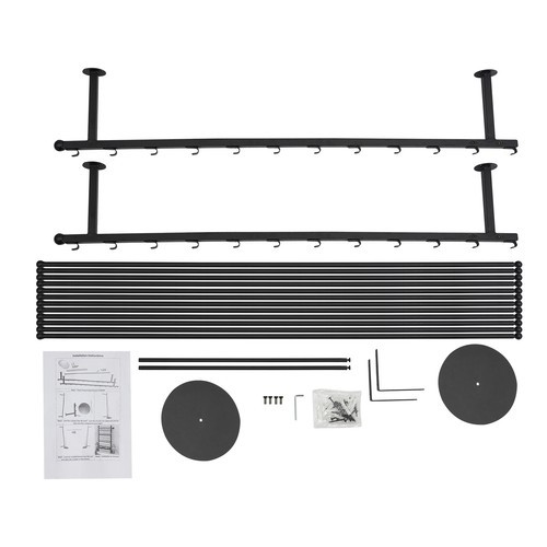 Wall-Mounted Display Rack, Wrapping Paper Ribbon Holder, Organizer