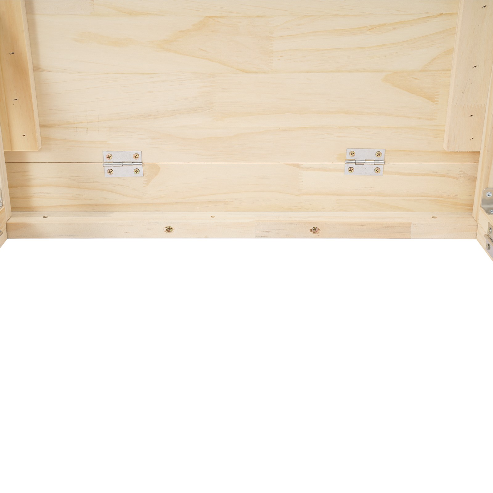 80x60cm Folding Table Wall-mounted Desk Pine Wood Workbench For Balcony, Office