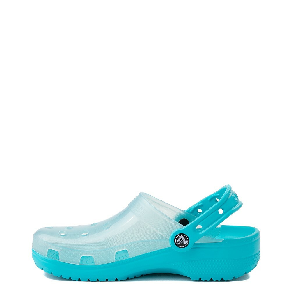 CROCS CLASSIC TRANSLUCENT CLOG DIGITAL AQUA TEAL