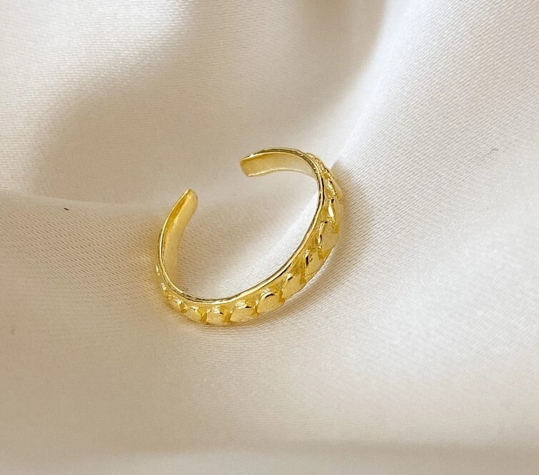 Solid Metal Band Adjustable Toe Ring Gold Plated Silver CHRISTMAS GIFT 4 WOMEN'S