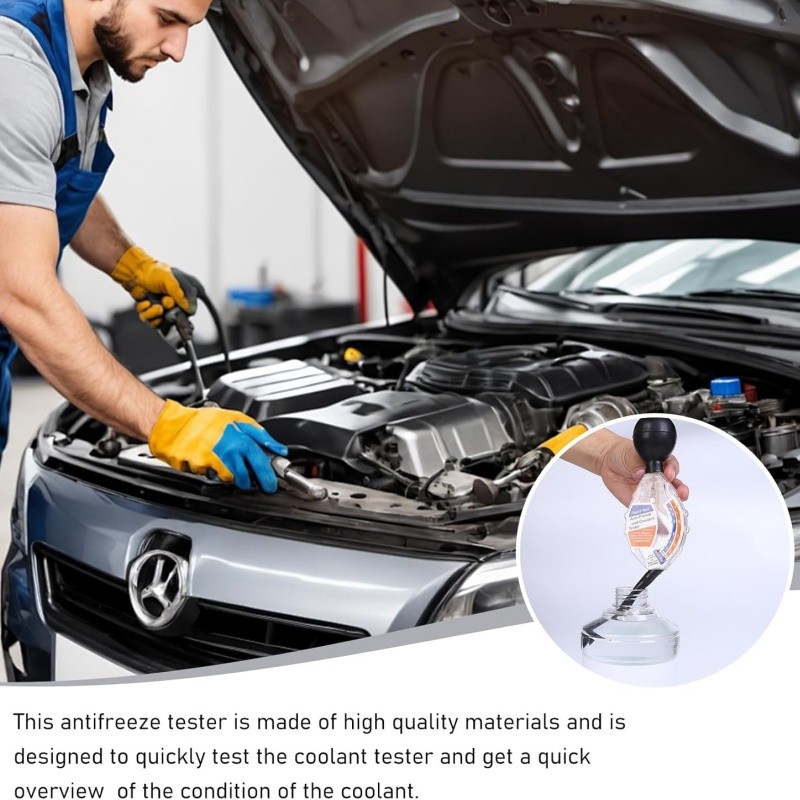 Coolant Tester,Professional Automotive Tool Dial Type Battery Liquid Densitomete