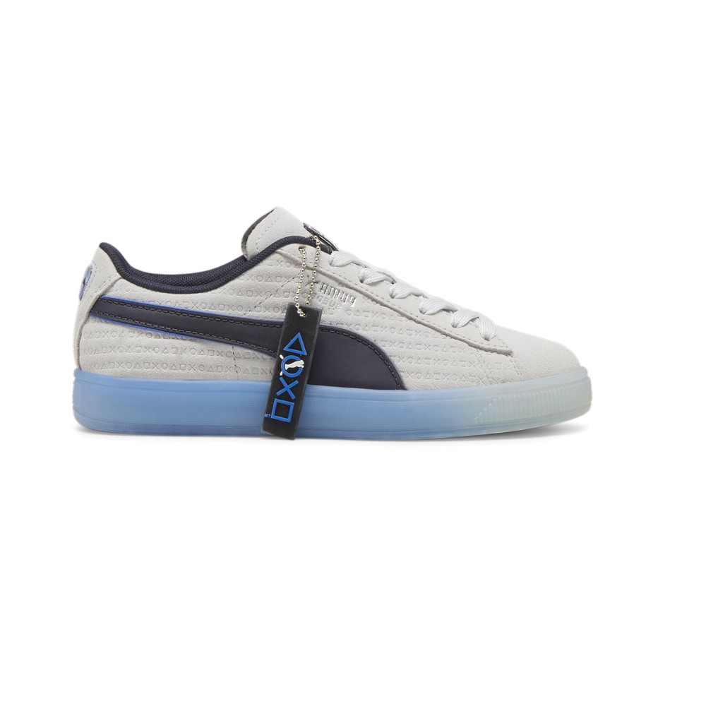 PUMA  X Playstation Suede Lace Up  Youth Boys Grey Sneakers Casual Shoes 3966550