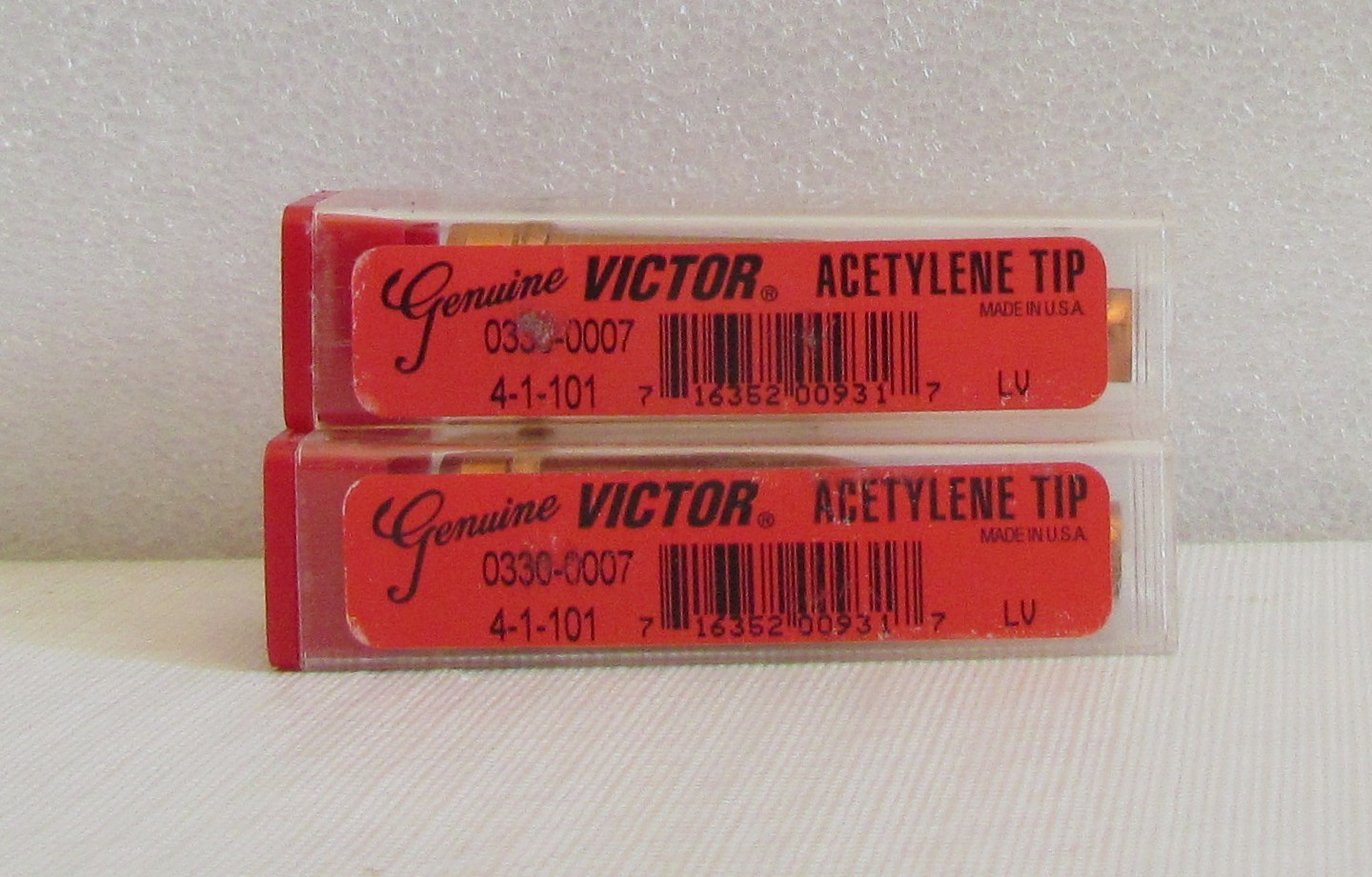 Victor # 4 Acetylene Cutting Torch Tip 0330-0007 ( lot of 2 )