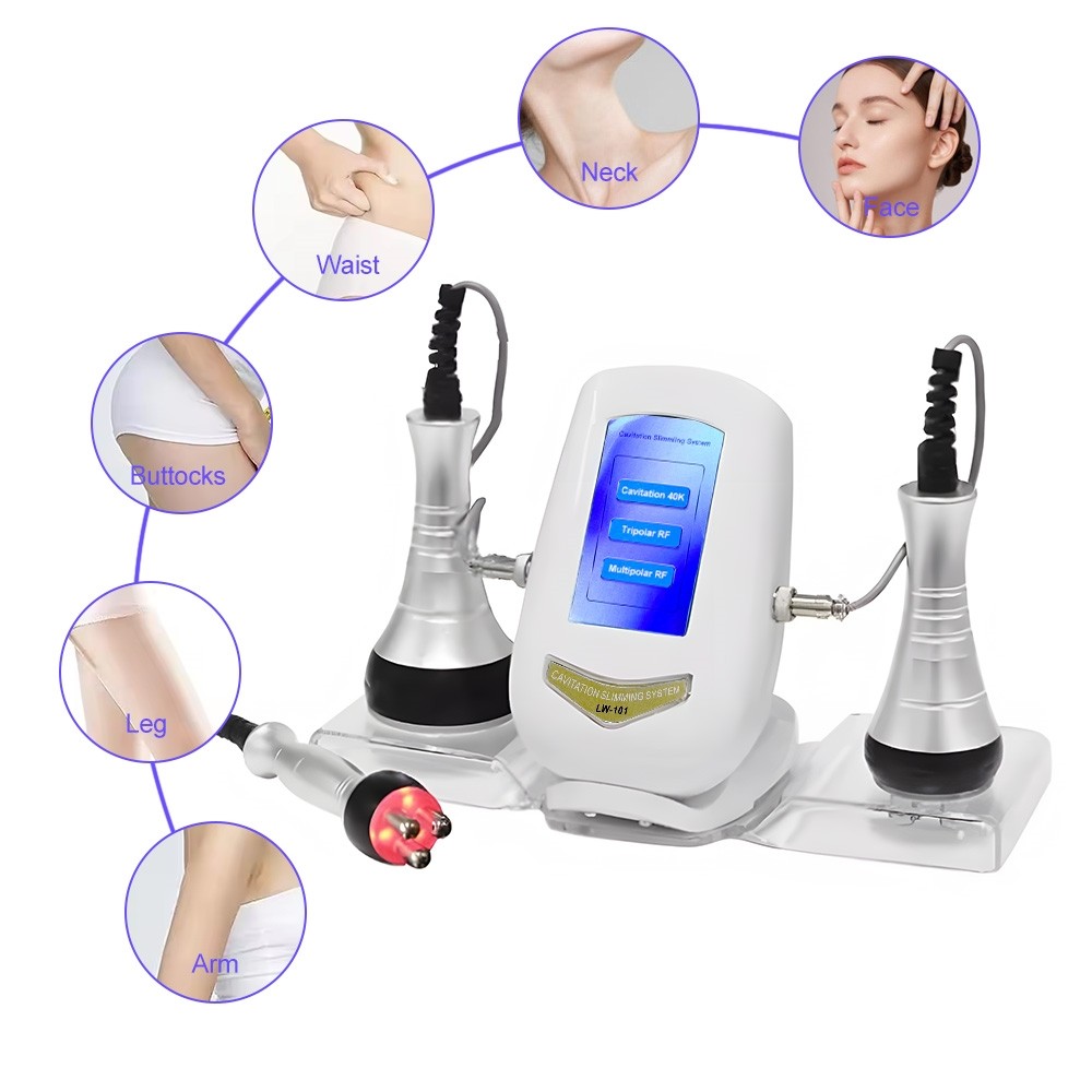 Professional 3 In 1 Facial Body Beauty Skin Care Machine with 3Heads Spa Use NEW