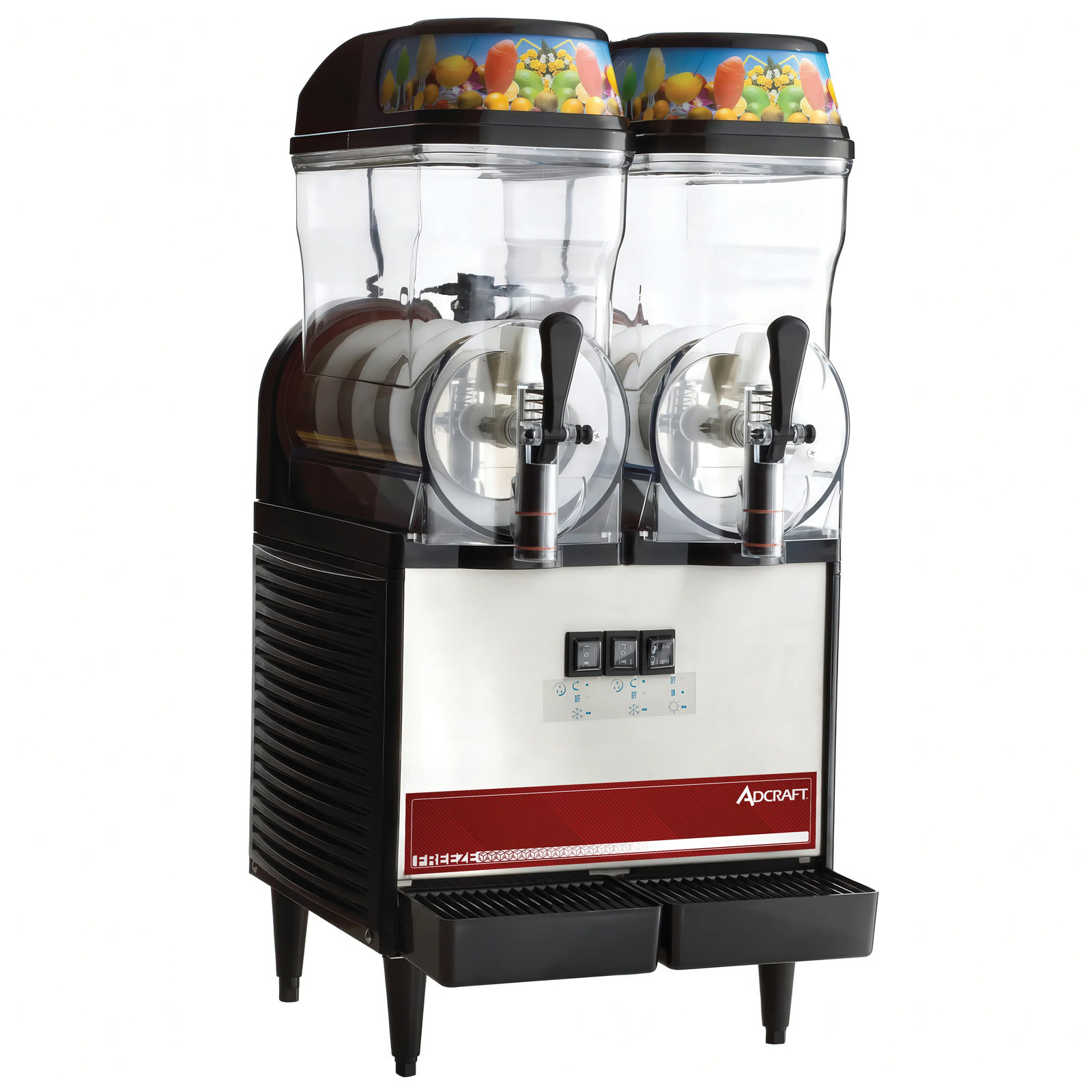 Adcraft ADC2BFG (2) 3 Gallon Continuous Agitator Refrigerated Slush Machine