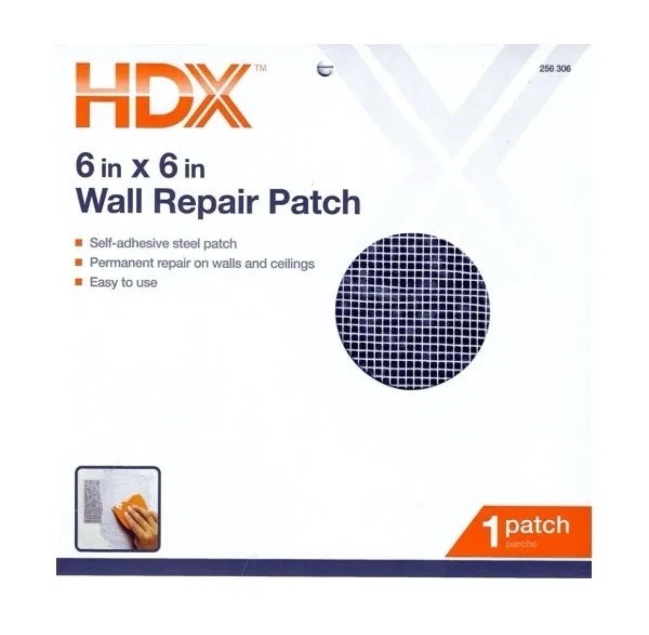 HDX Drywall 6 inch x 6 inch Wall Repair Patch 6x6