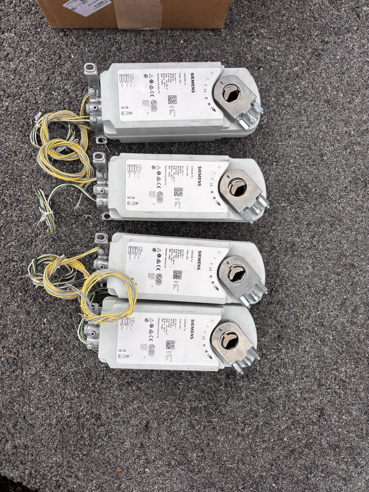 Siemens GVD126.1U : Spring Return Fire and Smoke Damper Actuator, 24 VAC/DC,