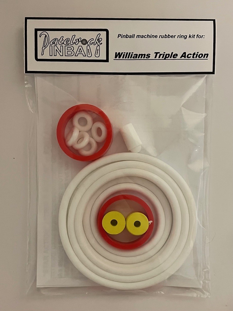 1974 Williams Triple Action Pinball Machine Rubber Ring Kit