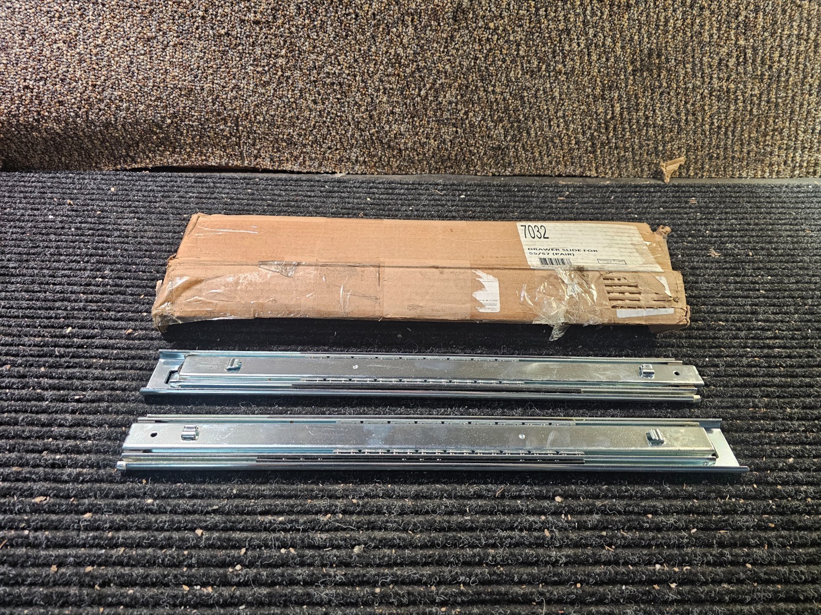 (QTY 1 PAIR) Weather Guard 7032 43" Full Length Drawer Slides For Knaack 55/ 57
